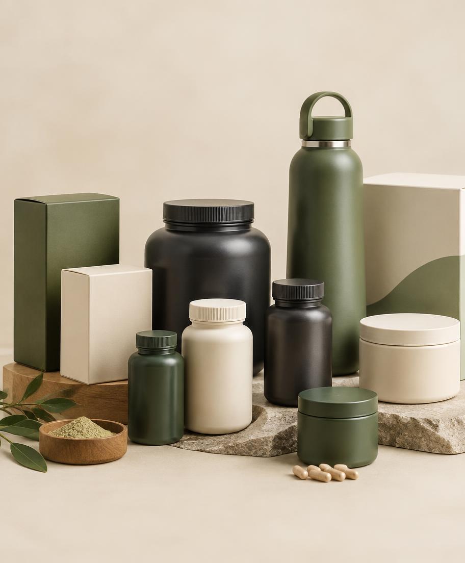 Unbranded health & wellness product assortment