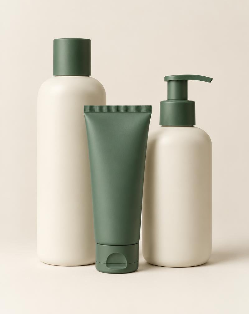 Neutral catalog preview for personal care products